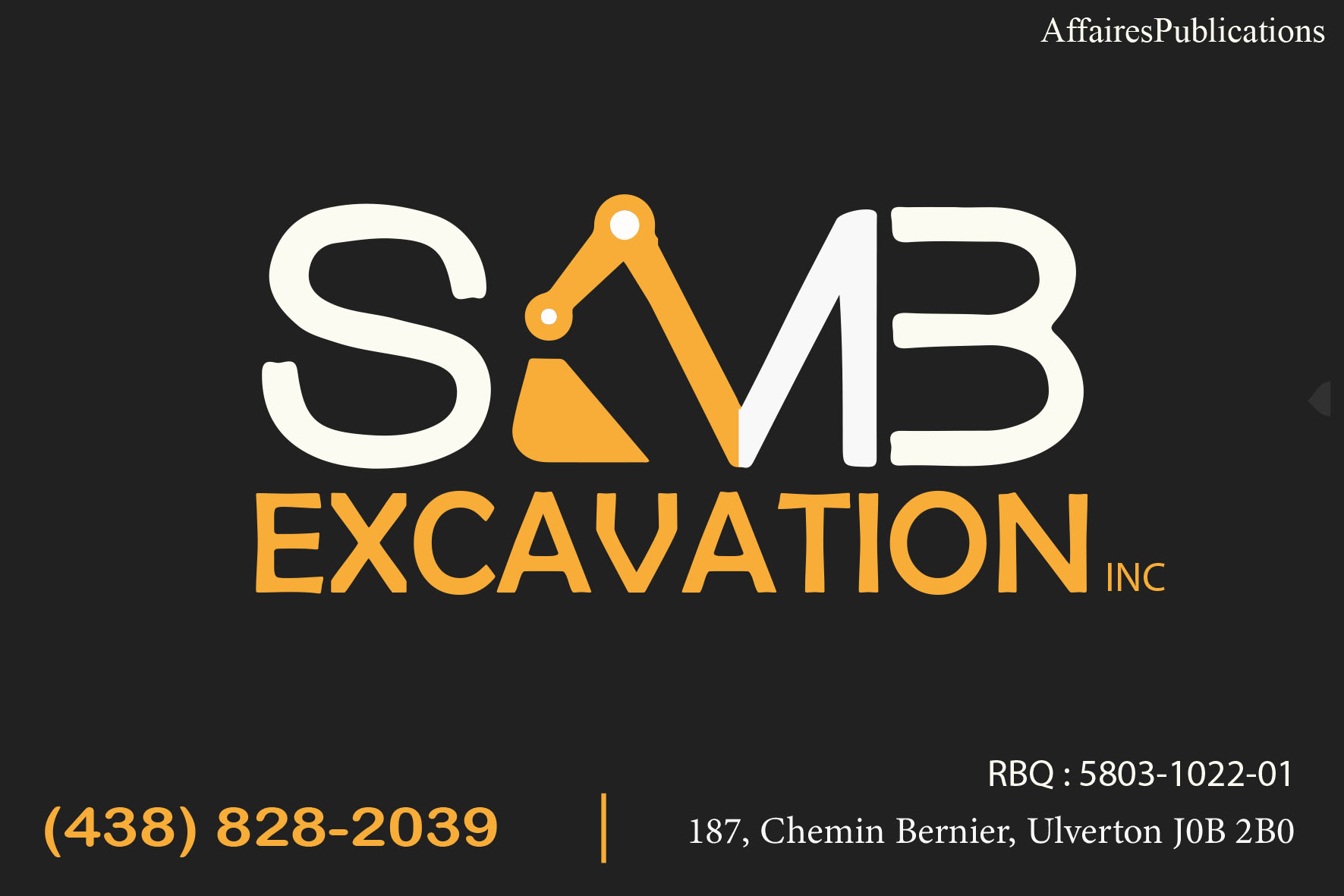 EXCAVATION SMB INC