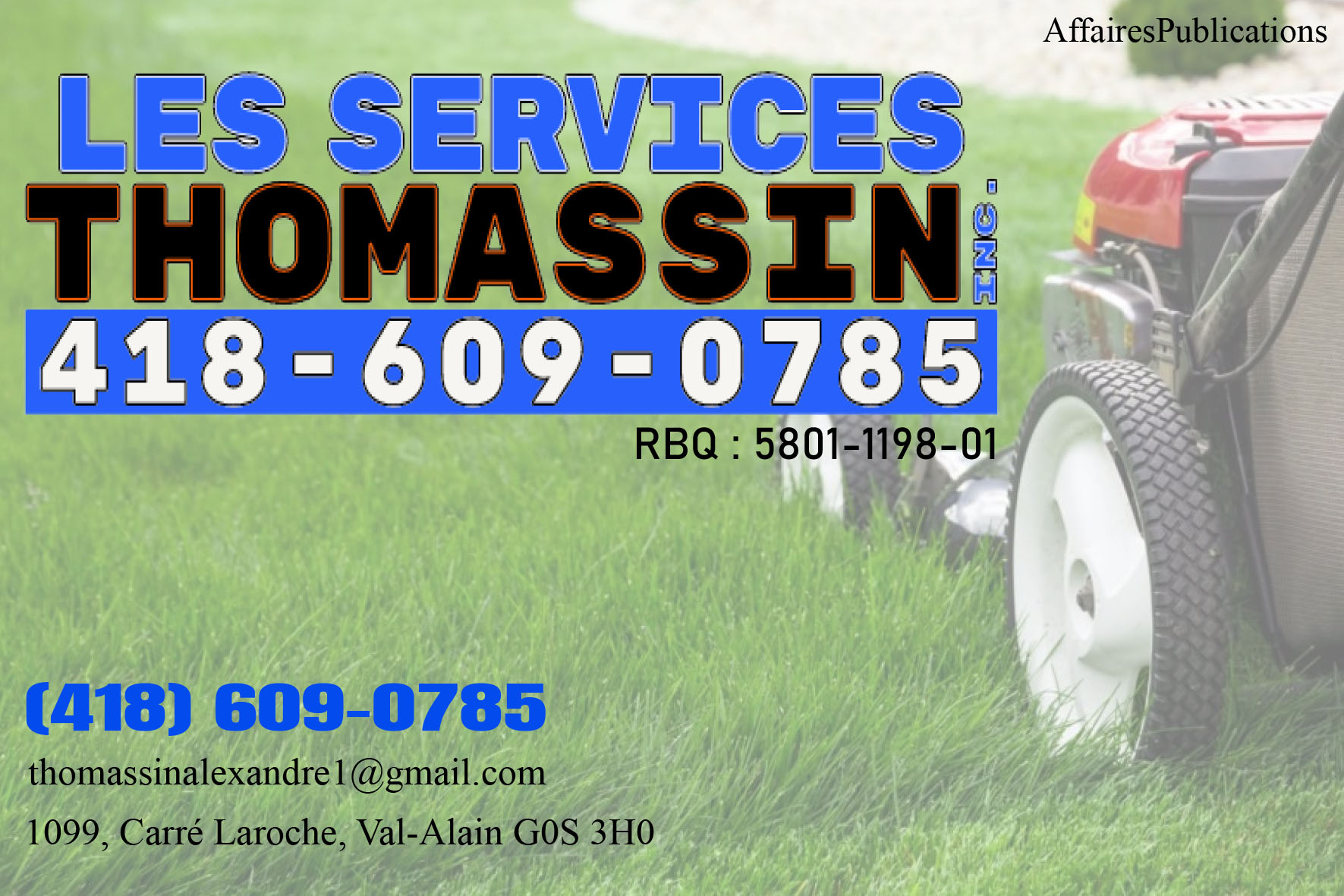 LES SERVICES THOMASSIN INC