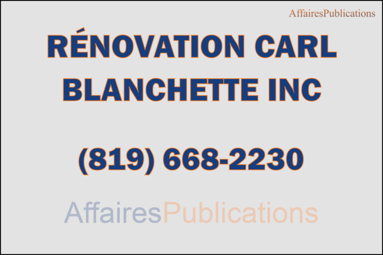 RÉNOVATION CARL BLANCHETTE