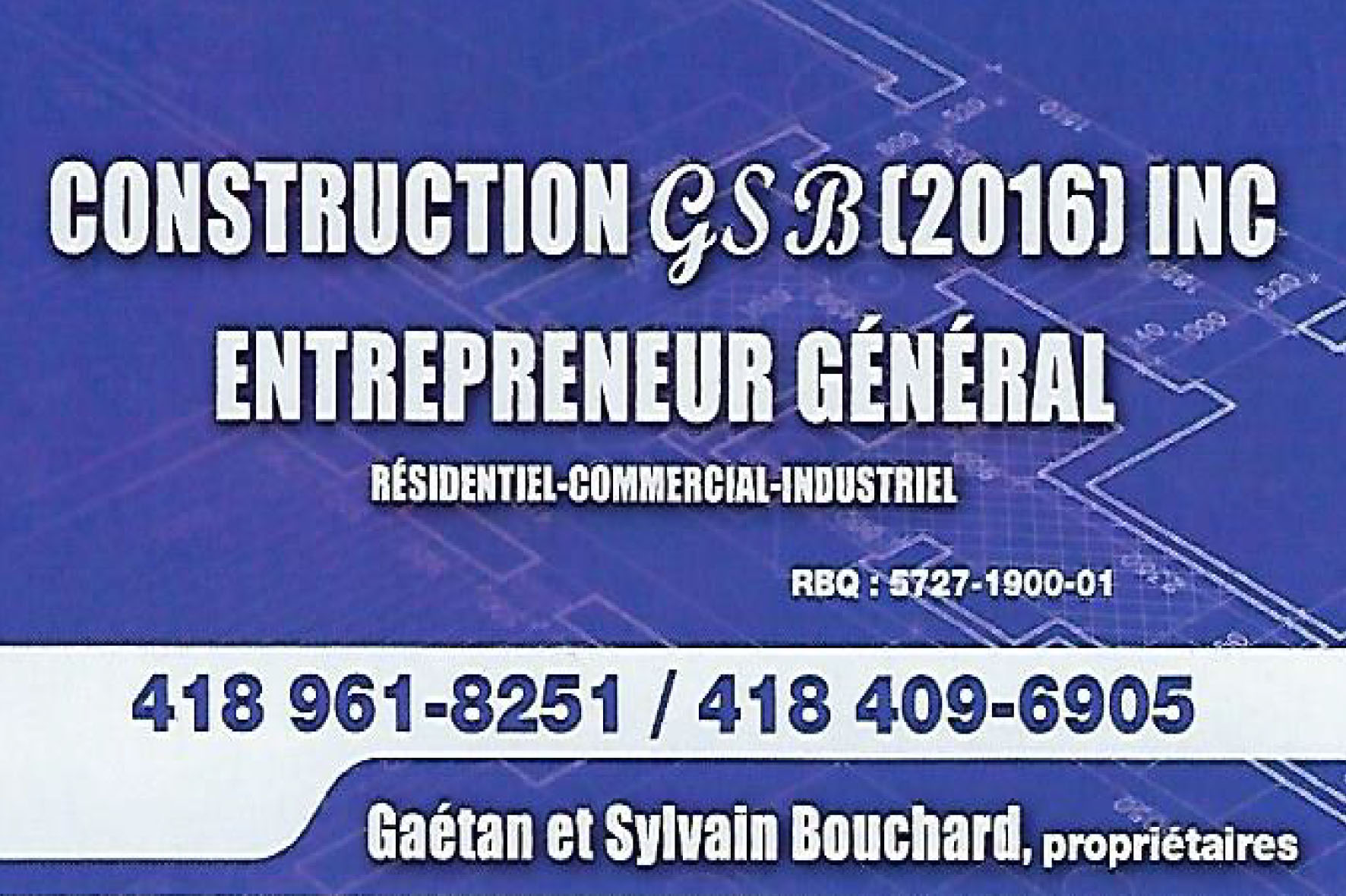 CONSTRUCTION GSB (2016) INC
