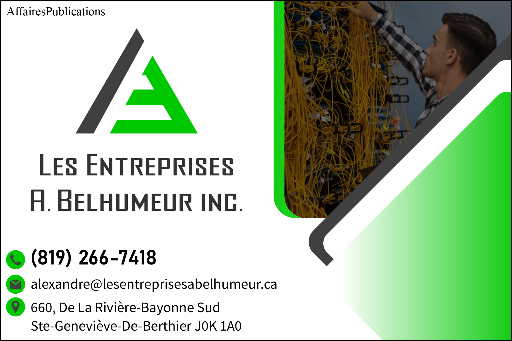 LES ENTREPRISES A. BELHUMEUR