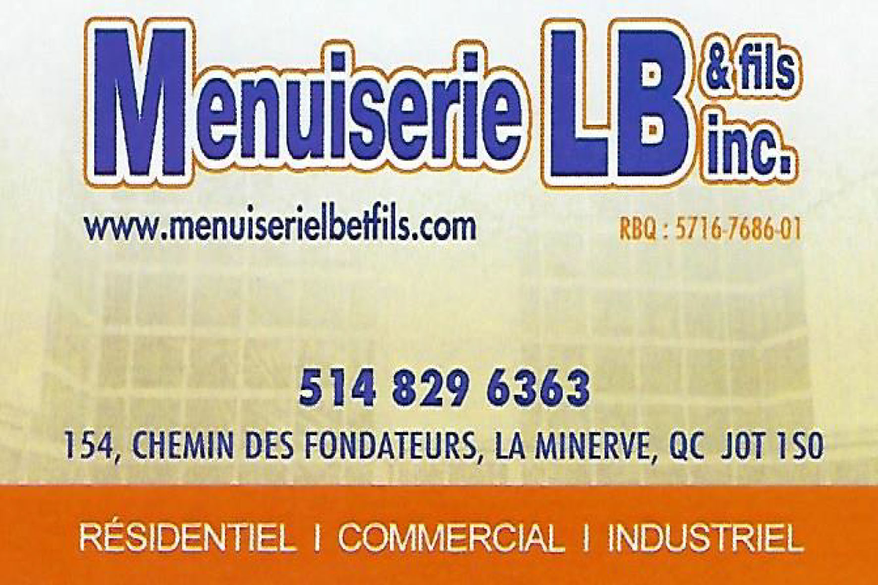 MENUISERIE L.B ET FILS INC
