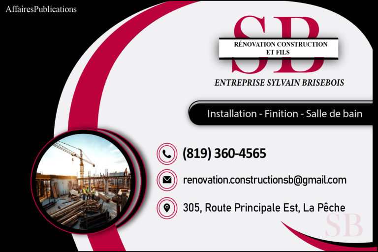ENTREPRISE SYLVAIN BRISEBOIS RÉNOVATION CONSTRUCTION SB ET FILS