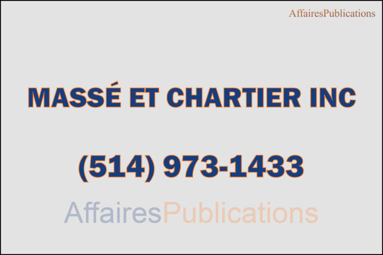 MASSÉ ET CHARTIER INC