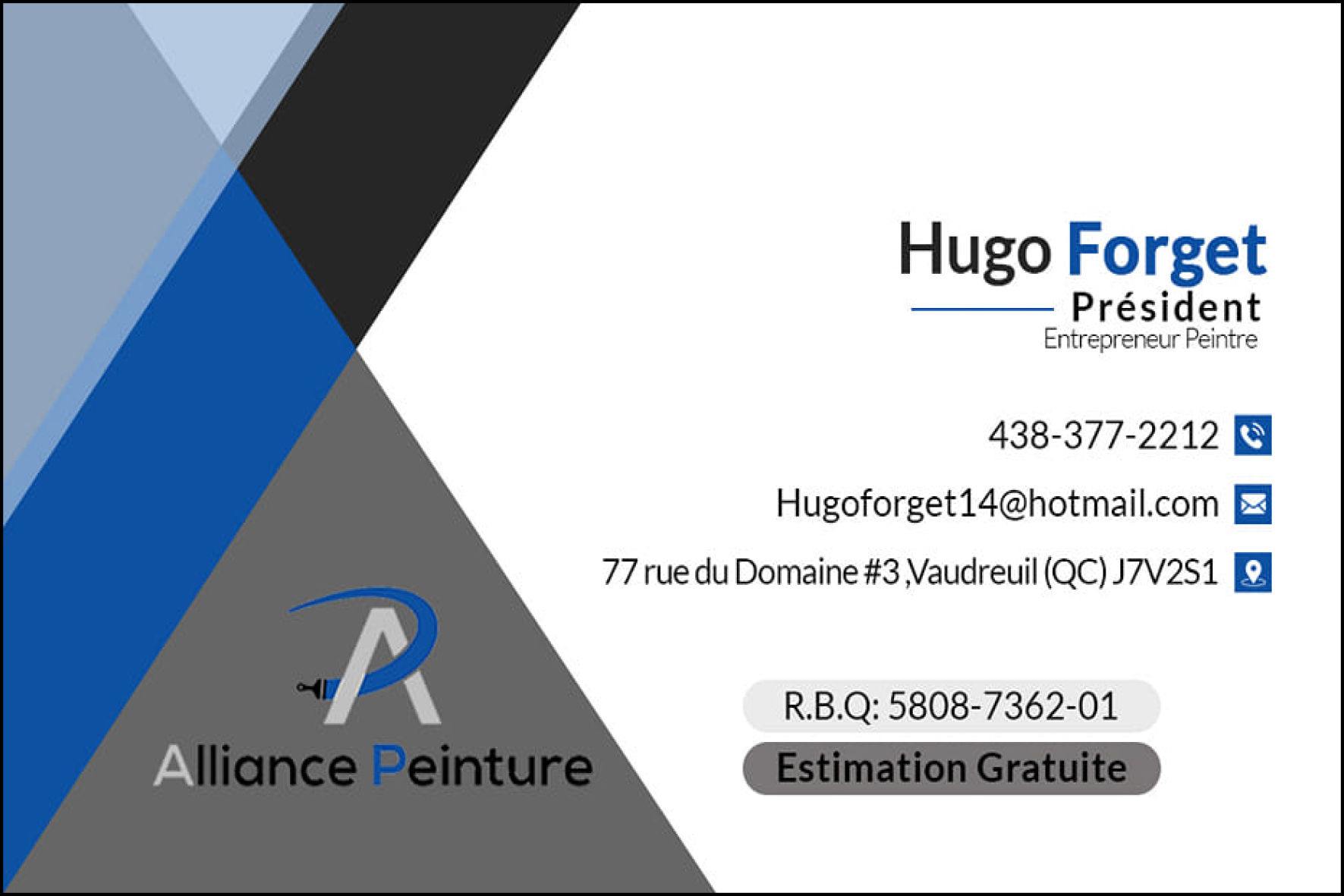 ALLIANCE PEINTURE INC