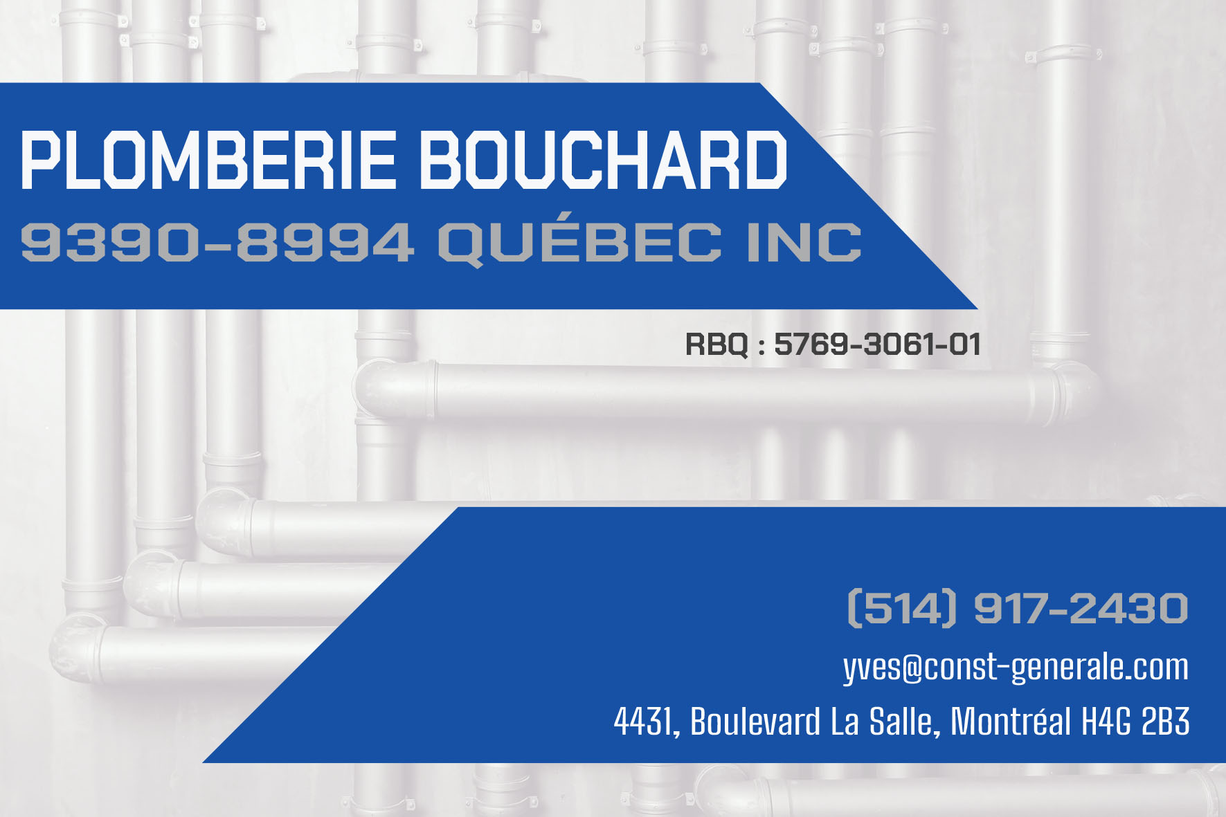 PLOMBERIE BOUCHARD 9390-8994 QUÉBEC INC
