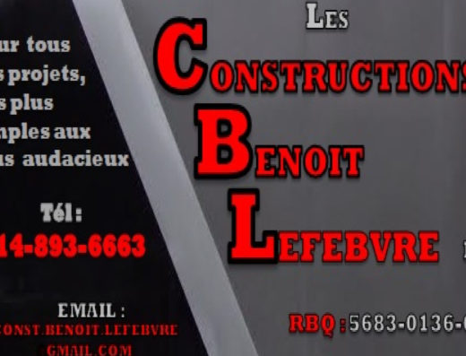 LES CONSTRUCTIONS BENOÎT LEFEBVRE INC