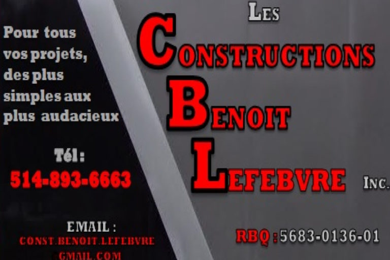 LES CONSTRUCTIONS BENOÎT LEFEBVRE INC