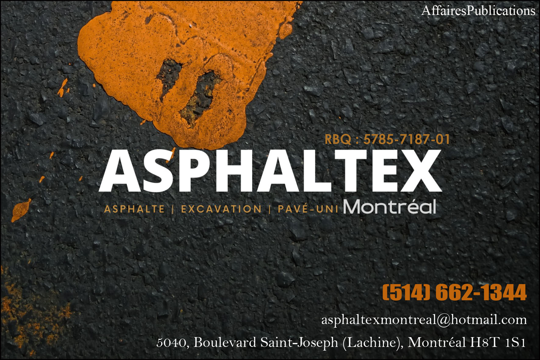 ASPHALTEX MONTRÉAL INC