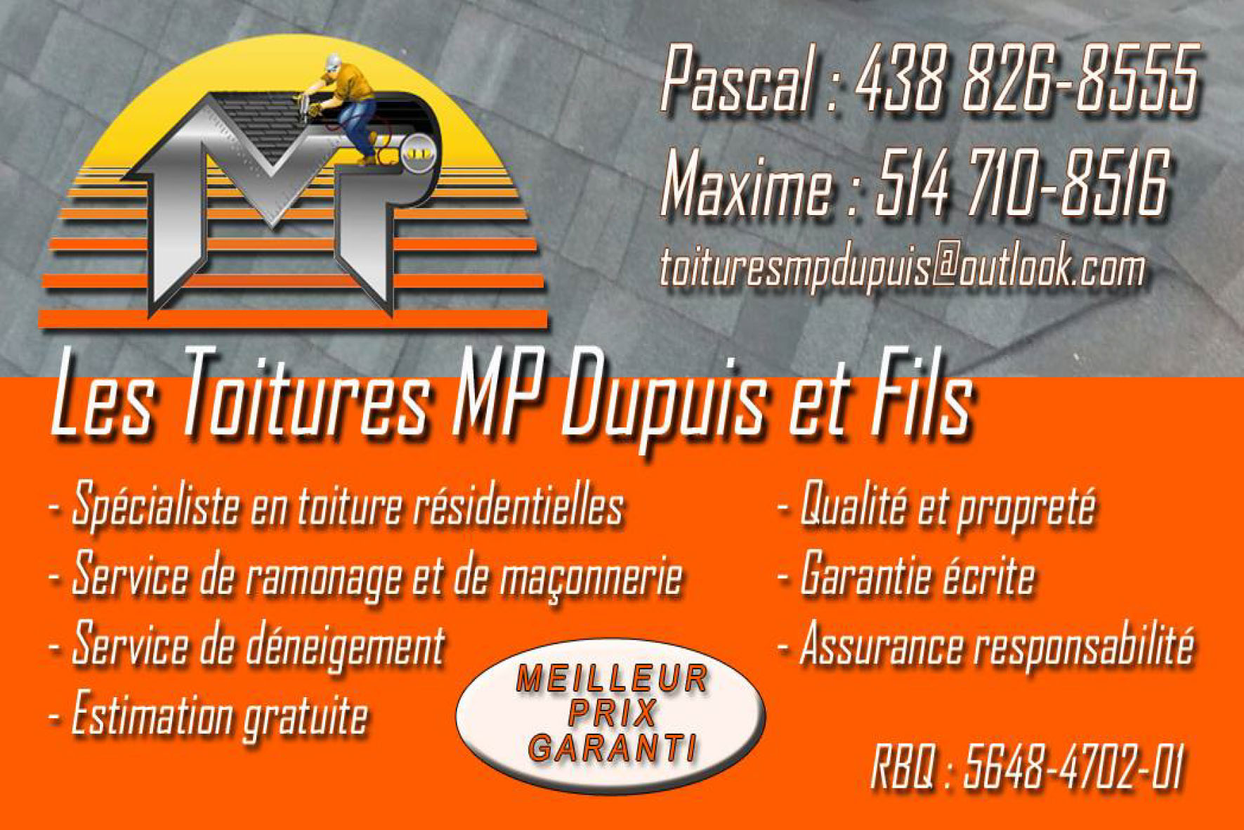 MP TOITURES DUPUIS ET FILS
