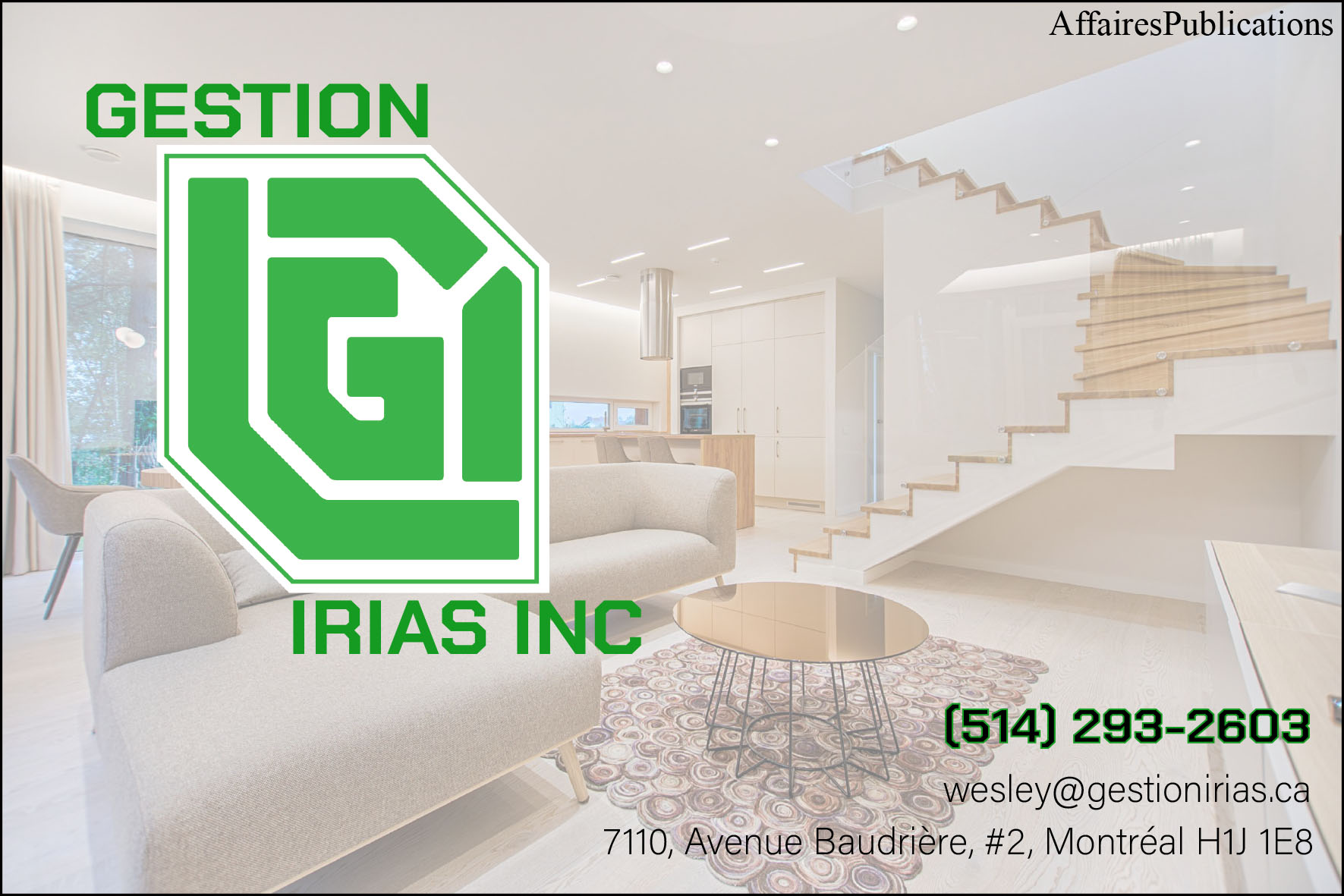 GESTION IRIAS INC