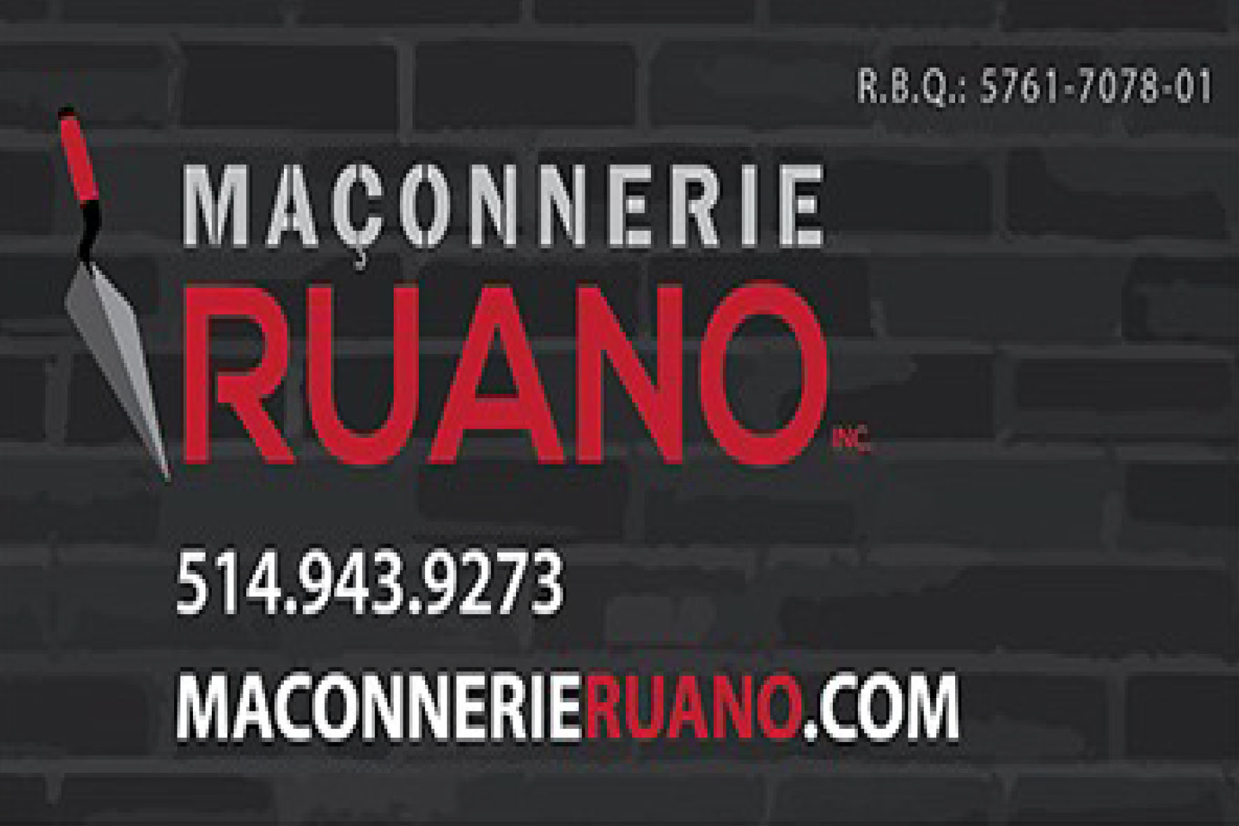 MAÇONNERIE RUANO INC