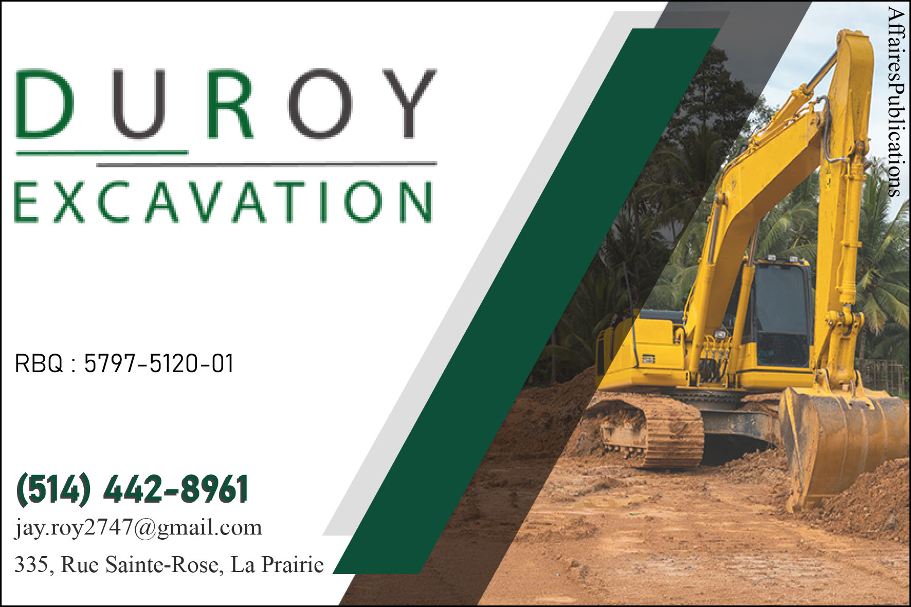 DUROY EXCAVATION INC
