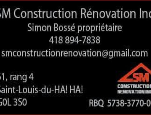 SM CONSTRUCTION RÉNOVATION