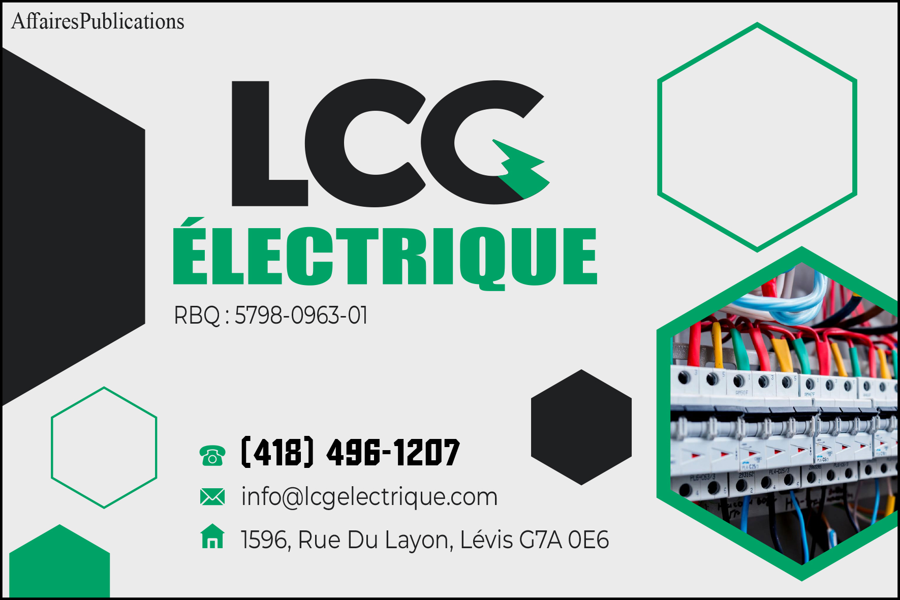 LCG ÉLECTRIQUE INC