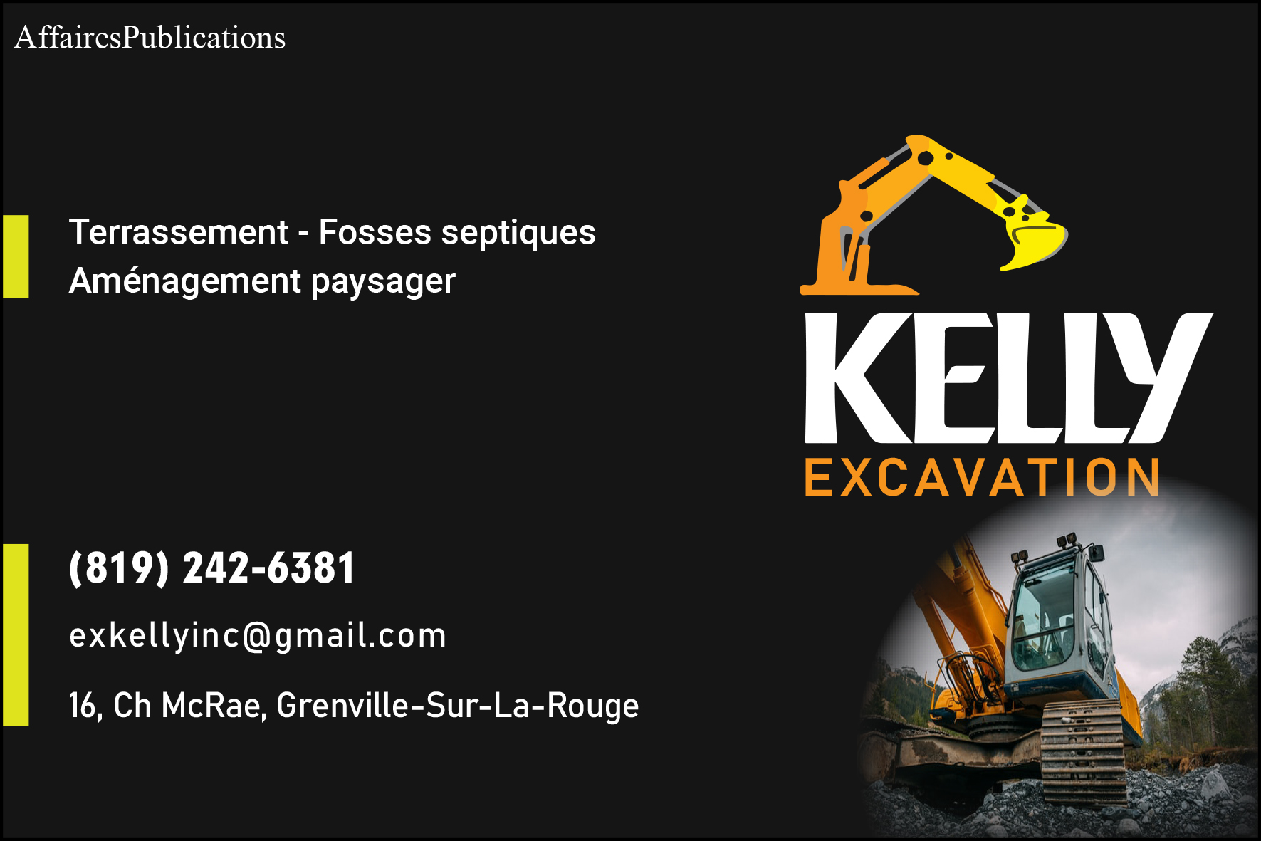 EXCAVATION KELLY INC