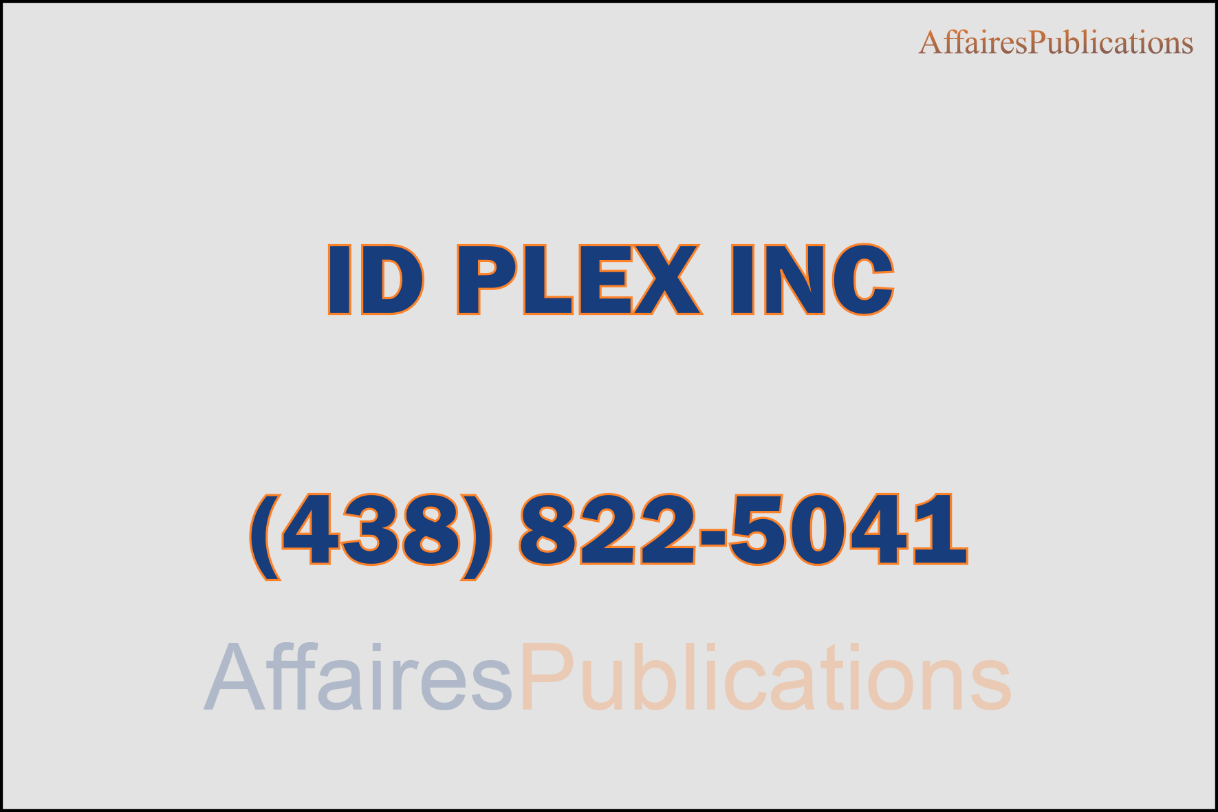 ID PLEX INC