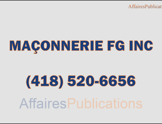 MAÇONNERIE FG INC