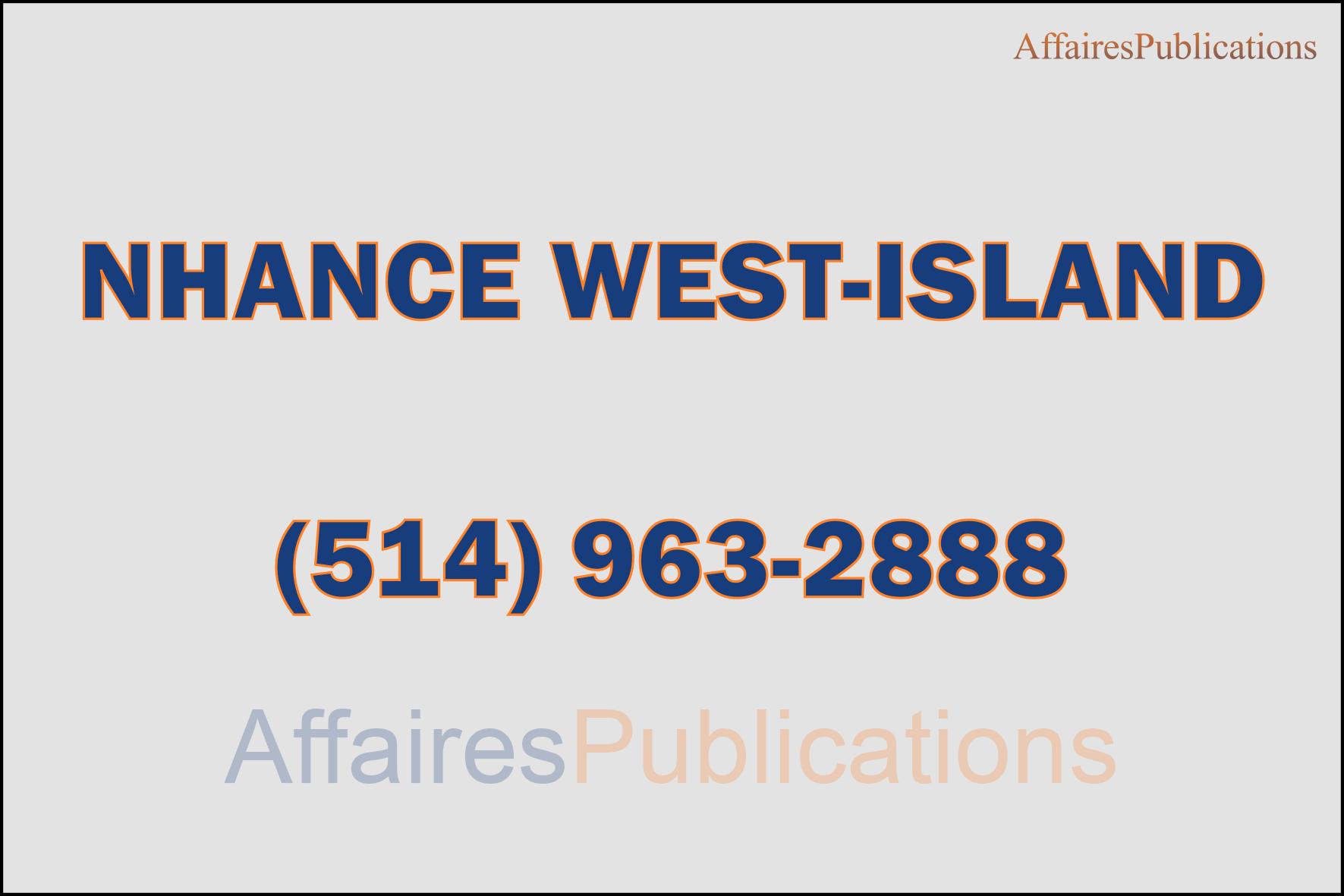 NHANCE WEST-ISLAND
