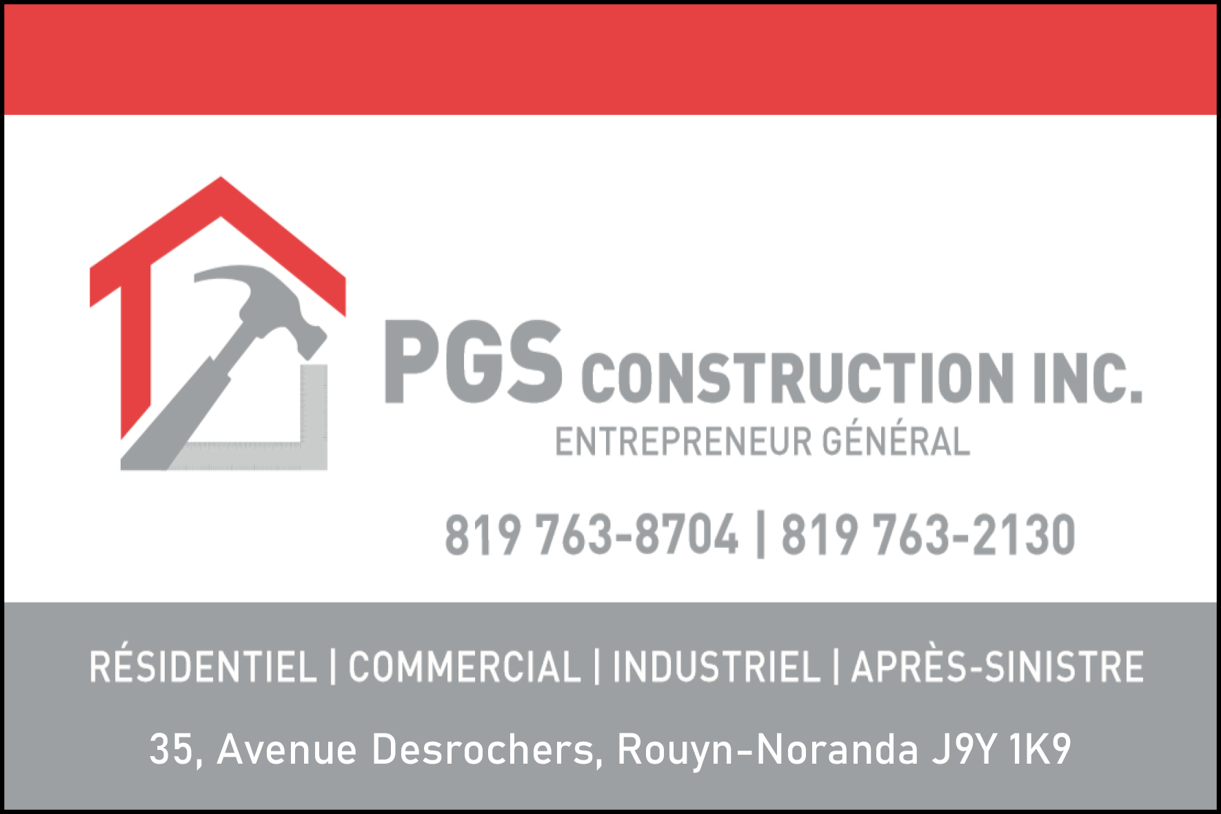 PGS CONSTRUCTION INC