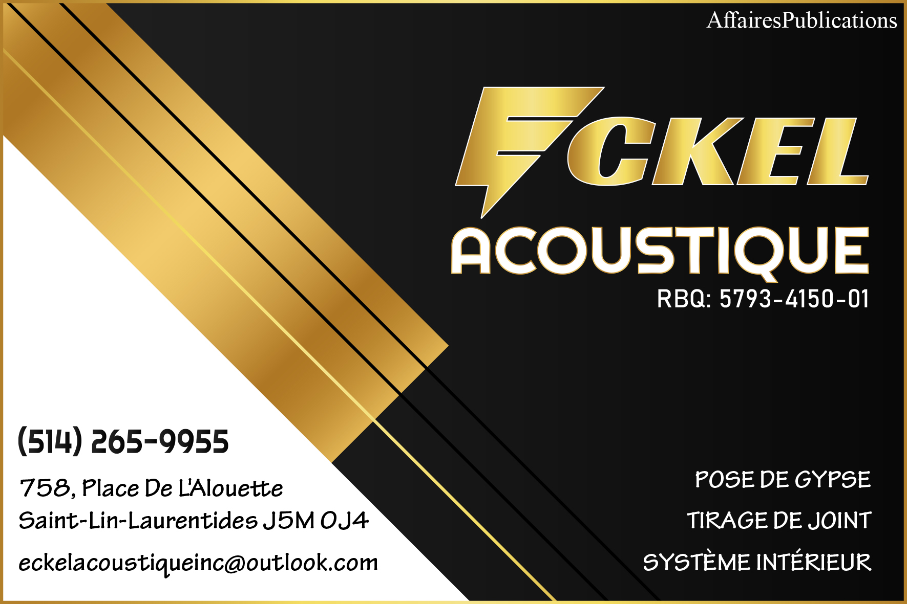 ECKEL ACOUSTIQUE INC