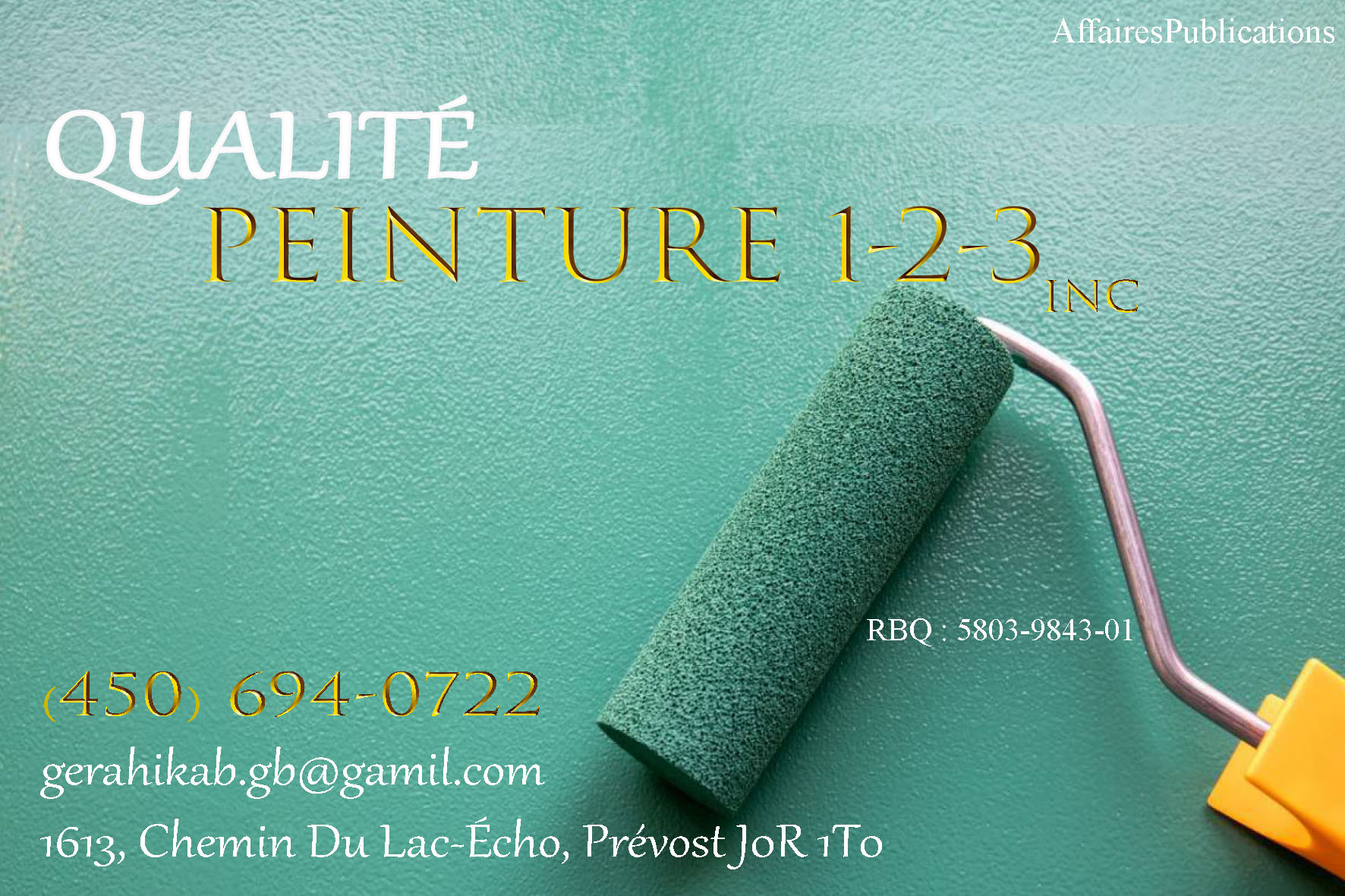 QUALITÉ PEINTURE 1-2-3 INC