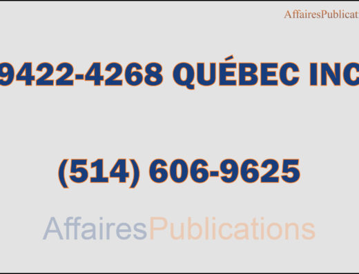 9422-4268 QUÉBEC INC