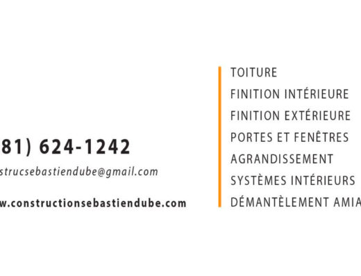 CONSTRUCTION SÉBASTIEN DUBÉ