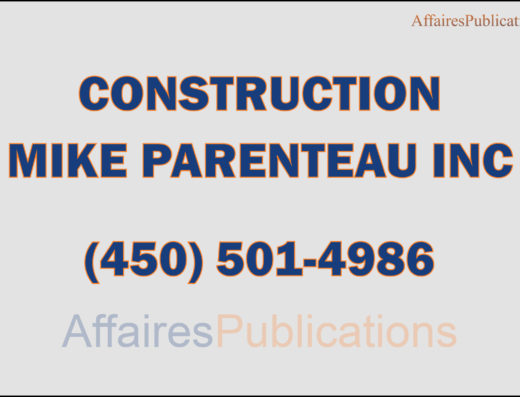 CONSTRUCTION MIKE PARENTEAU