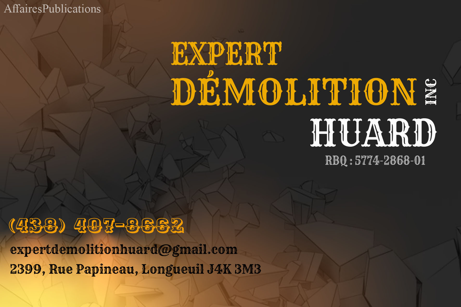 EXPERT DÉMOLITION HUARD INC