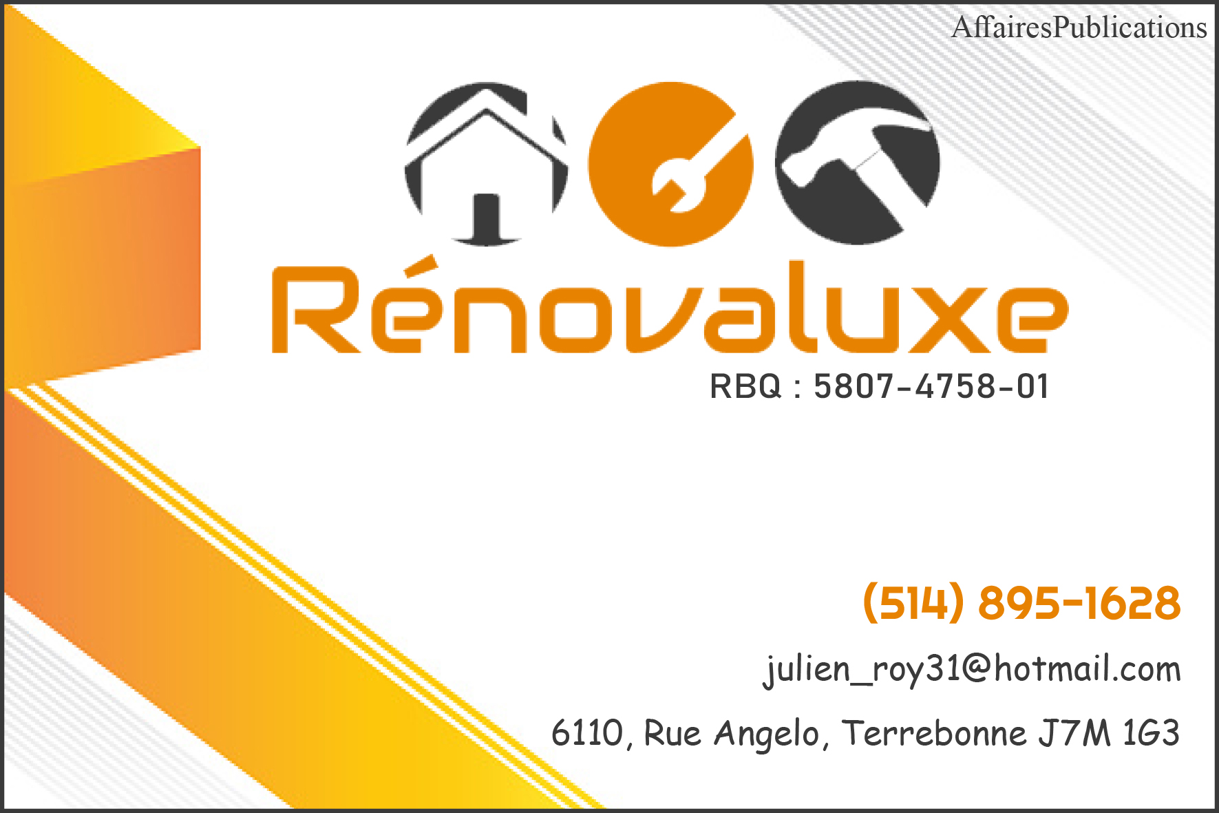 R.J.R CONSTRUCTION RÉNOVATION