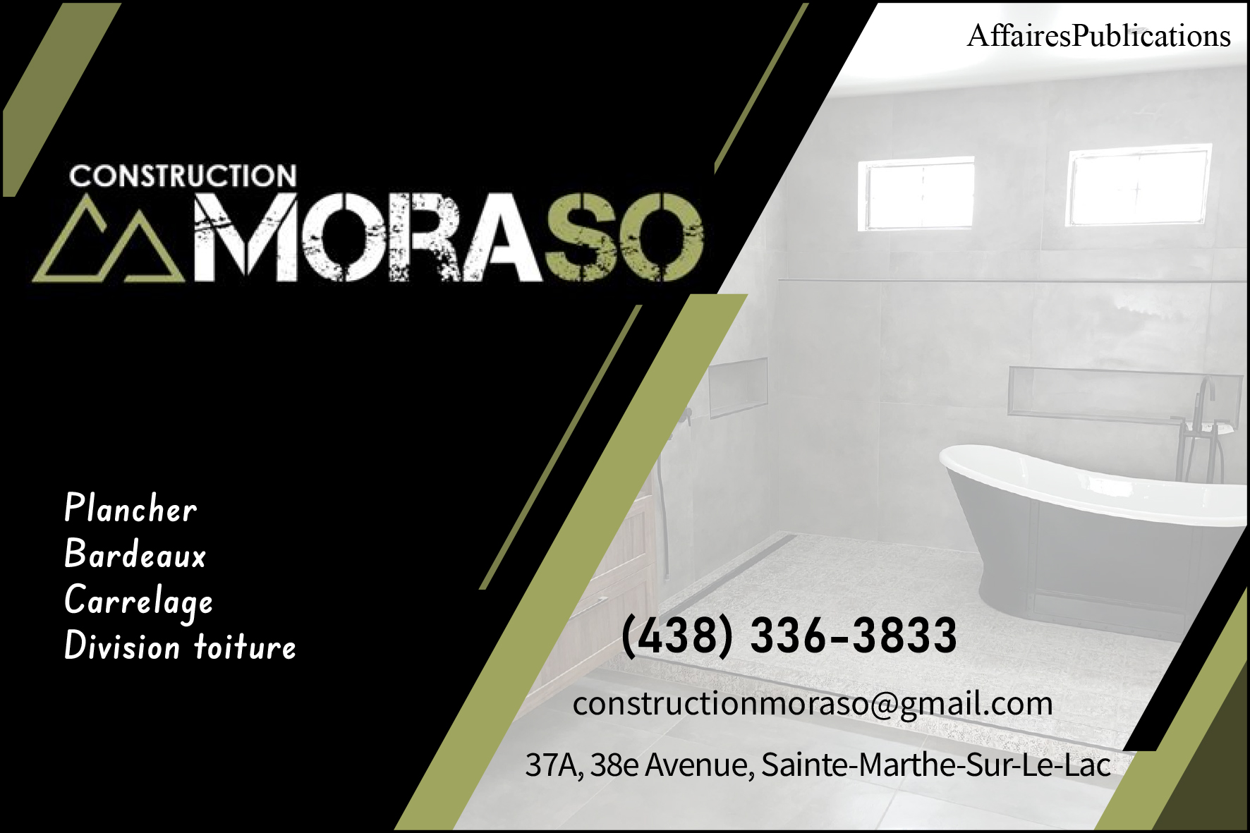 CONSTRUCTION MORASO INC