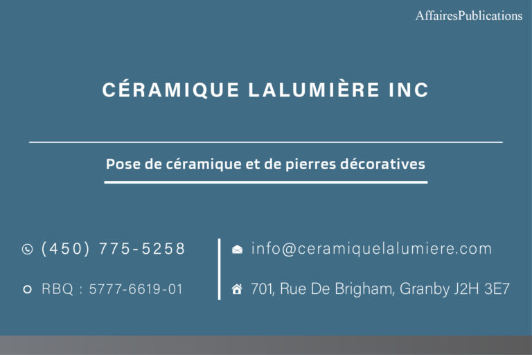 CÉRAMIQUE LALUMIÈRE INC