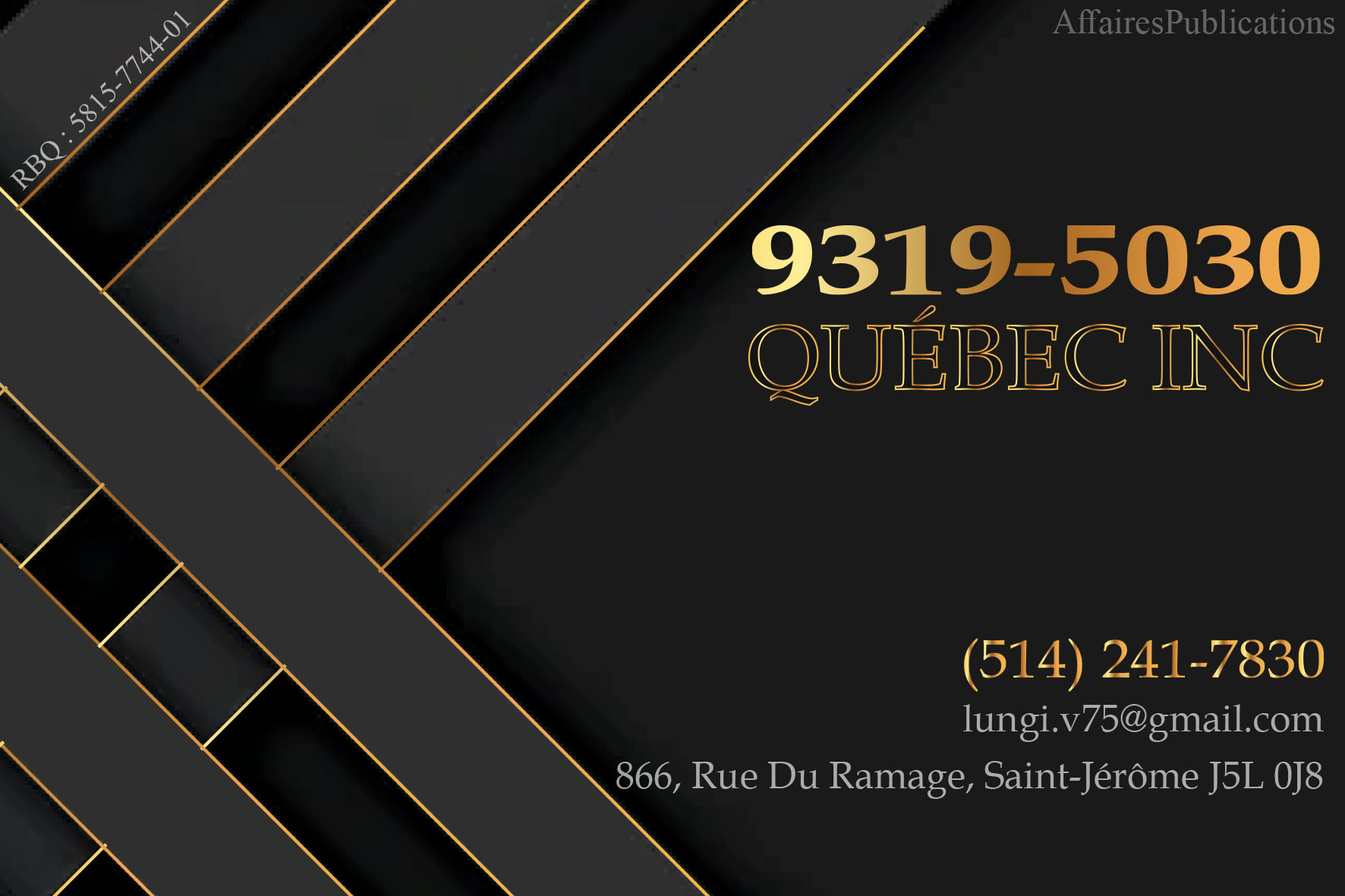 9319-5030 QUÉBEC INC