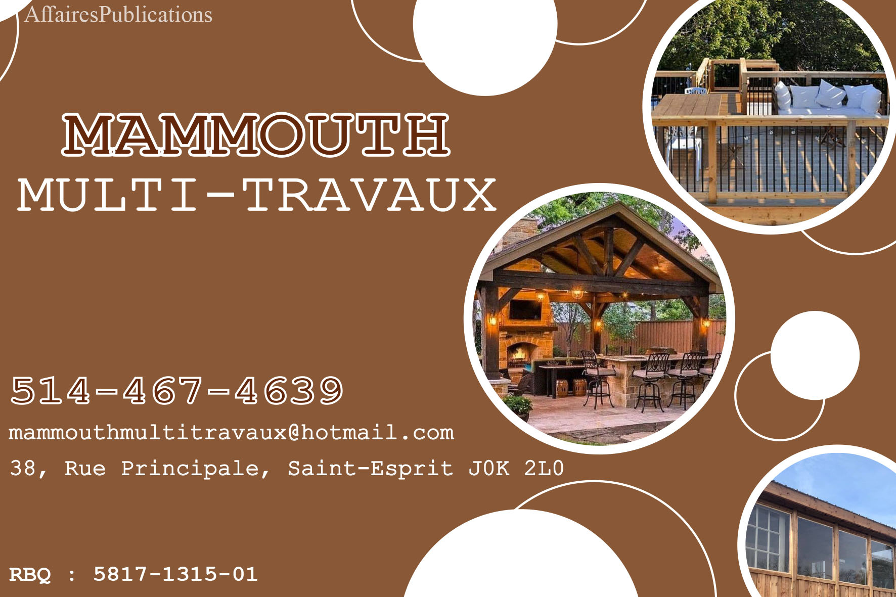 MAMMOUTH MULTI-TRAVAUX 9439-8633 QUÉBEC INC
