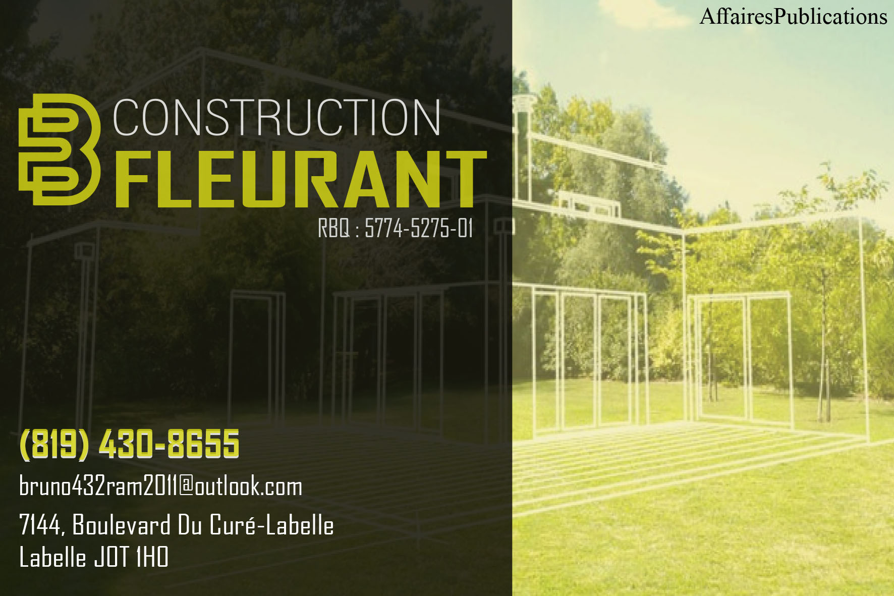 CONSTRUCTION B. FLEURANT INC