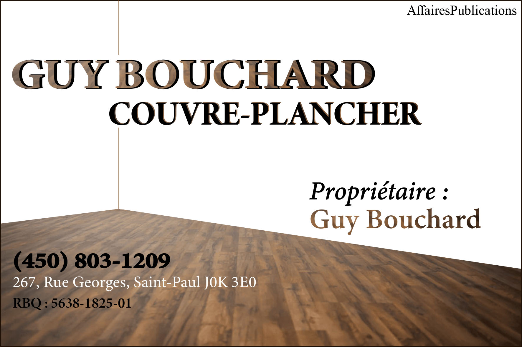 GUY BOUCHARD COUVRE-PLANCHER INC
