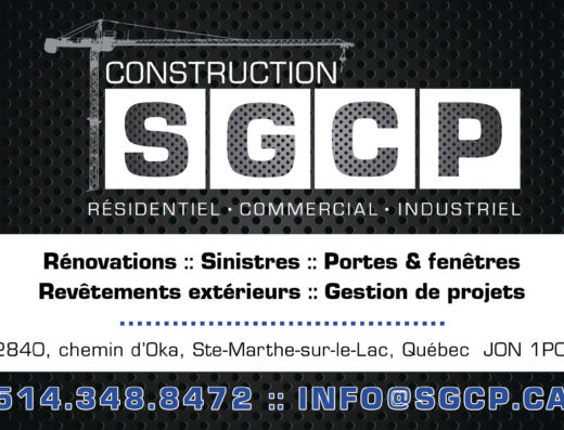CONSTRUCTION SGCP 9161-0113 QUÉBEC INC