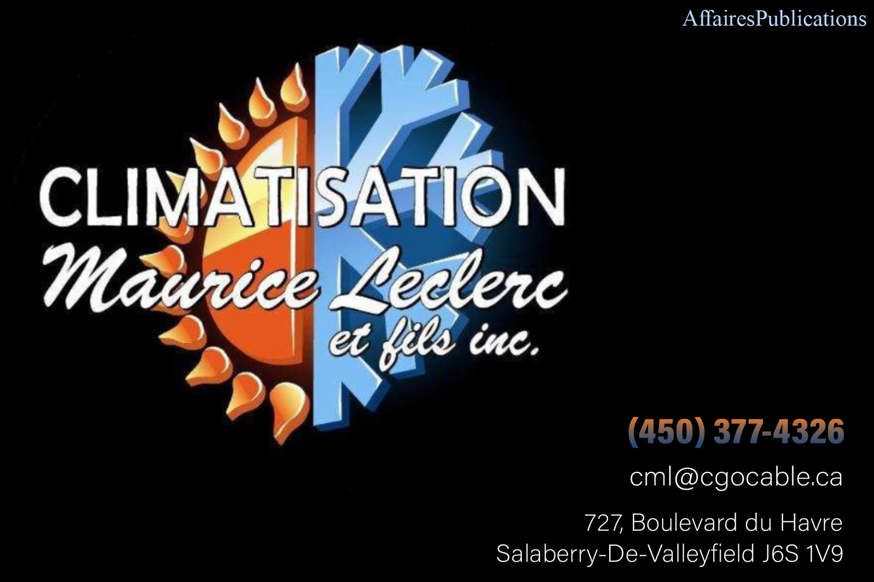 CLIMATISATION MAURICE LECLERC ET FILS INC