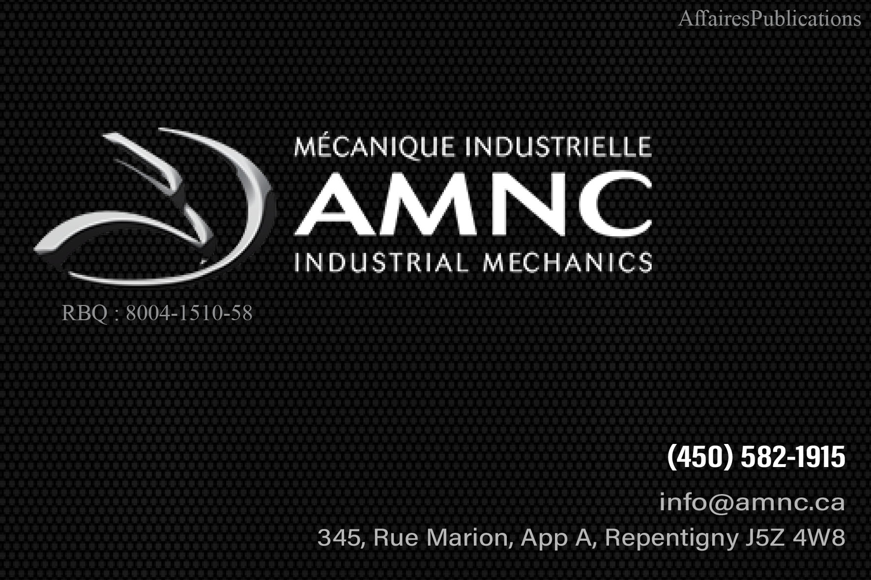 MÉCANIQUE INDUSTRIELLE A.M.N.C.