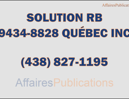 SOLUTION RB  9434-8828 QUÉBEC