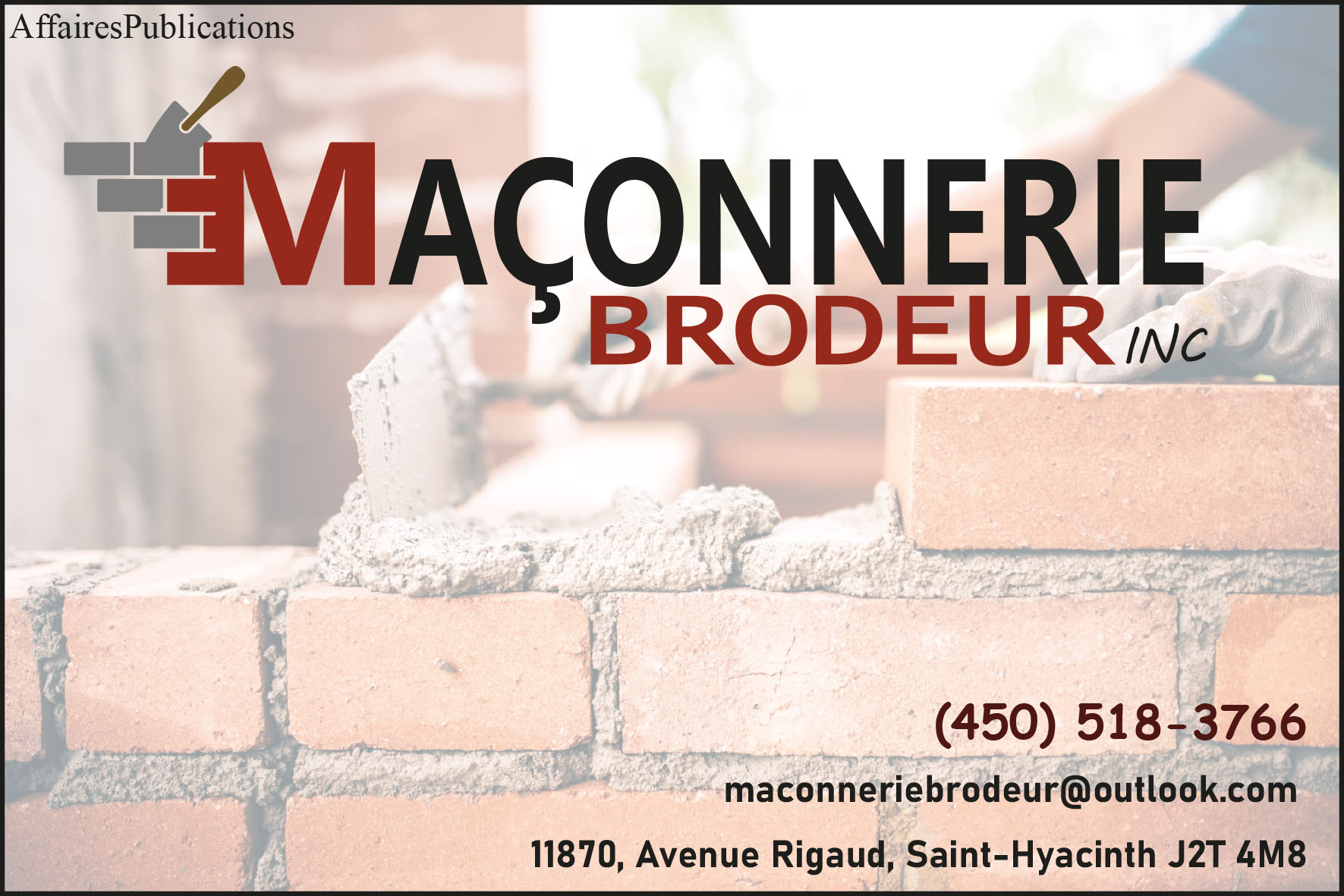 MAÇONNERIE BRODEUR INC