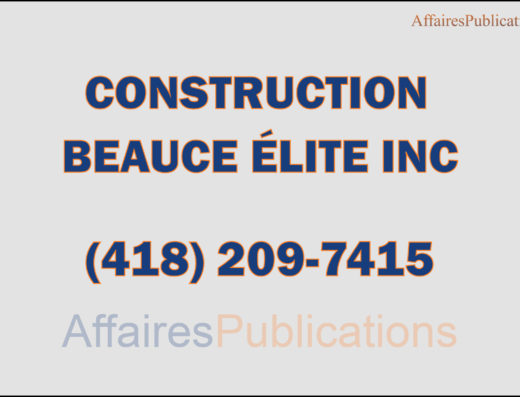 CONSTRUCTION BEAUCE ÉLITE INC