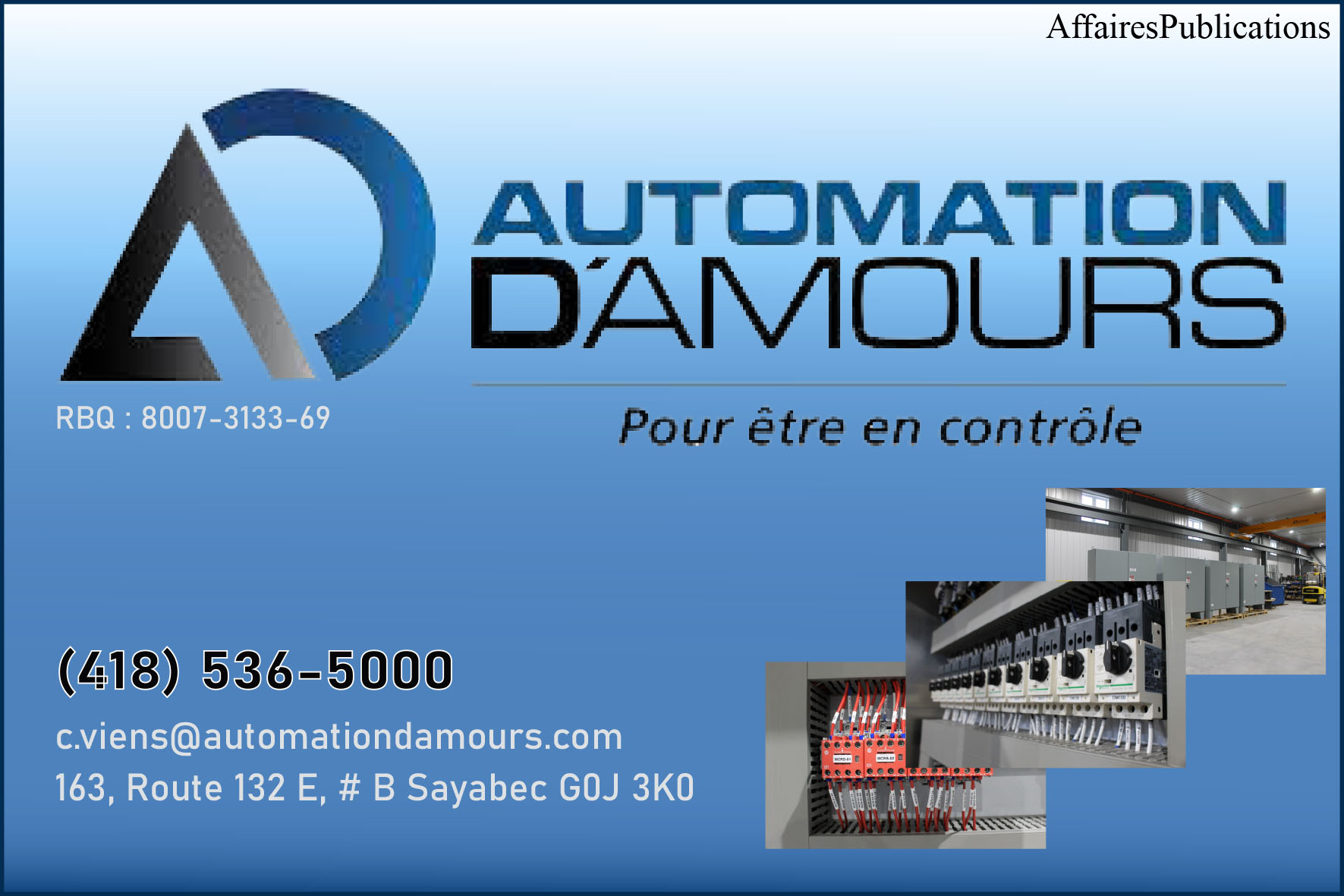 AUTOMATION D&rsquo;AMOUR INC