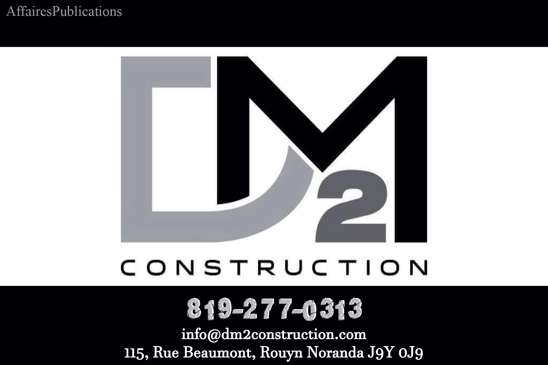 DM2 CONSTRUCTION INC