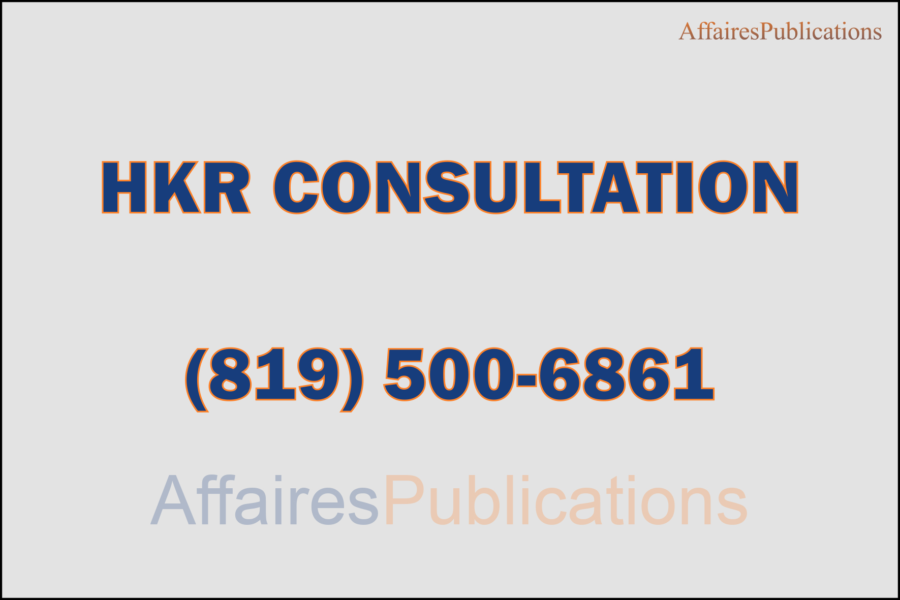 HKR CONSULTATION