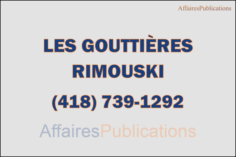 LES GOUTTIÈRES RIMOUSKI
