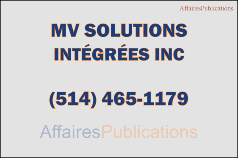MV SOLUTIONS INTÉGRÉES INC
