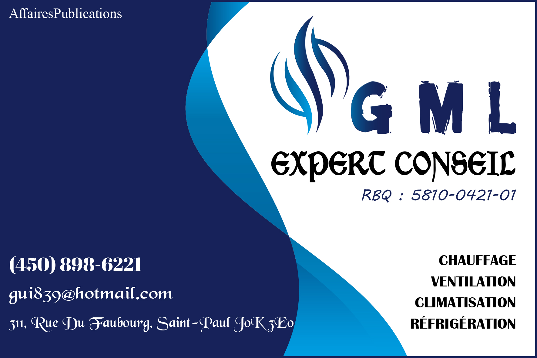 EXPERT CONSEIL GML INC