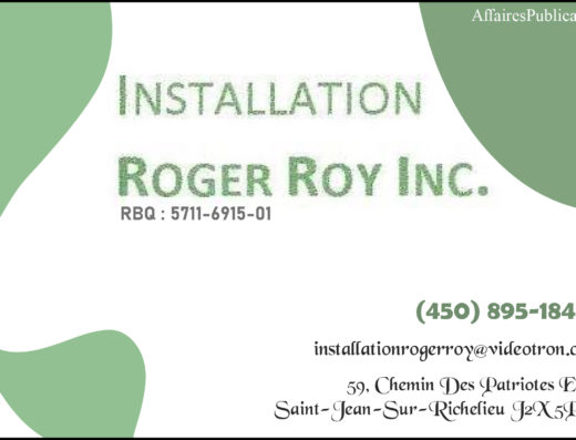 INSTALLATION ROGER ROY INC